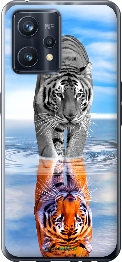Силиконовый чехол Тигр для Realme 9 Pro Plus - 6016u-2596 изображение 
