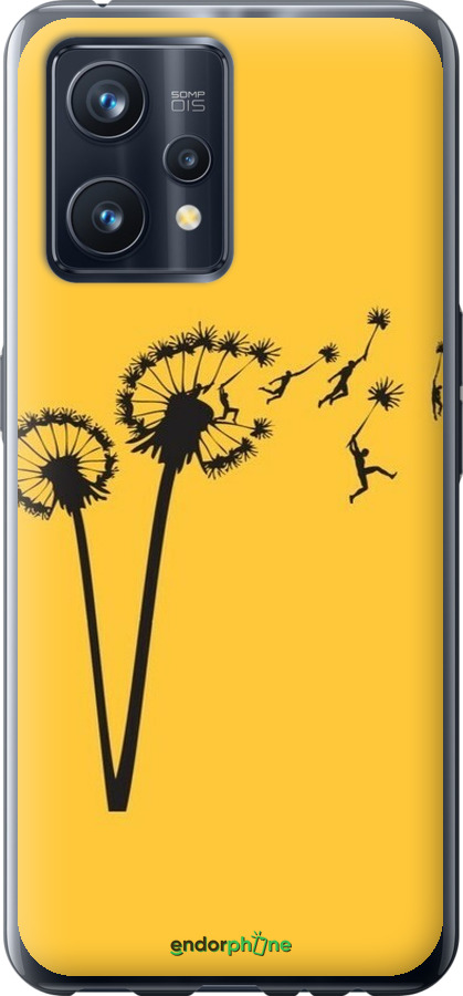 Силиконовый чехол Минимализм одуванчики для Realme 9 - 6449u-2866 изображение 