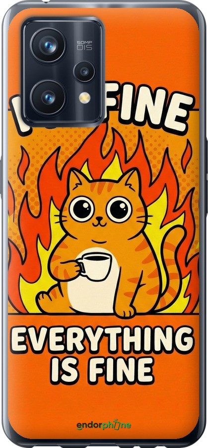 Силиконовый чехол Funny Cat для Realme 9 - 6786u-2866 изображение 