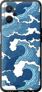 TPU чехол Абстрактный рисунок морских волн для Realme 9i - 6538b-2705 изображение 