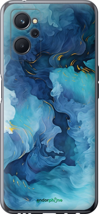 Силиконовый чехол Акварель для Realme 9i - 6320u-2705 изображение 