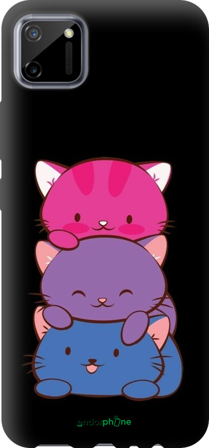 TPU чехол Милые кошки для Realme C11 2020 - 6518b-2031 изображение 