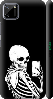 3D пластиковий матовий чехол Скелет робить Selfie для Realme C11 2020 - 6535m-2031 изображение 