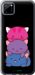 Силіконовий чехол Милі котятка для Realme C11 2020 - 6518u-2031 изображение 