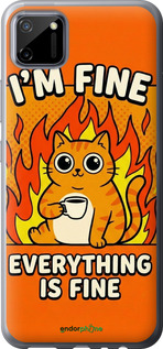 Силіконовий чехол Funny Cat для Realme C11 2020 - 6786u-2031 изображение 