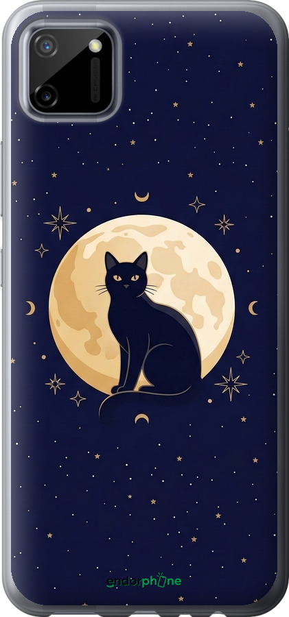 Силіконовий чехол Cute Cat Celestial/Witchy для Realme C11 2020 - 6787u-2031 изображение 