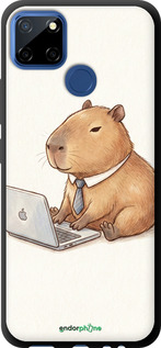 TPU чехол Funny Capybara CEO Working для Realme 7i - 6777b-2486 изображение 