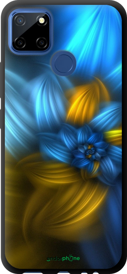 

TPU чорний чохол "Візерунок 46" для Realme C12, Синій