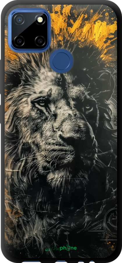 TPU чехол Лев в золотых красках для Realme C12 - 6155b-2240 изображение 