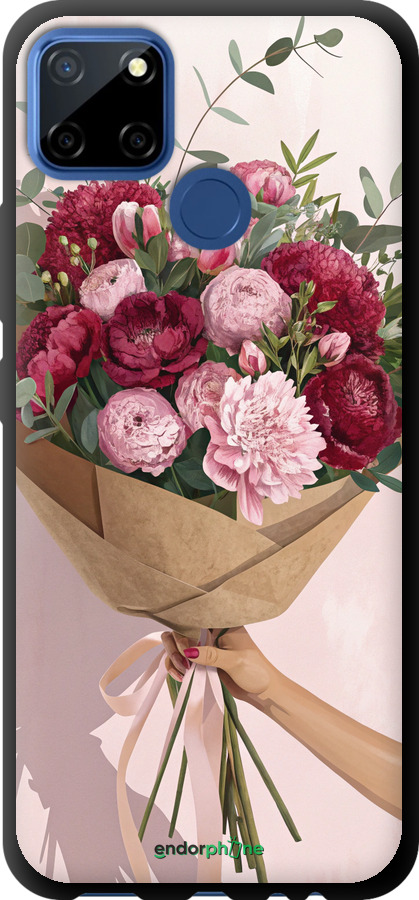TPU чехол Пионы 1 для Realme C12 - 6705b-2240 изображение 