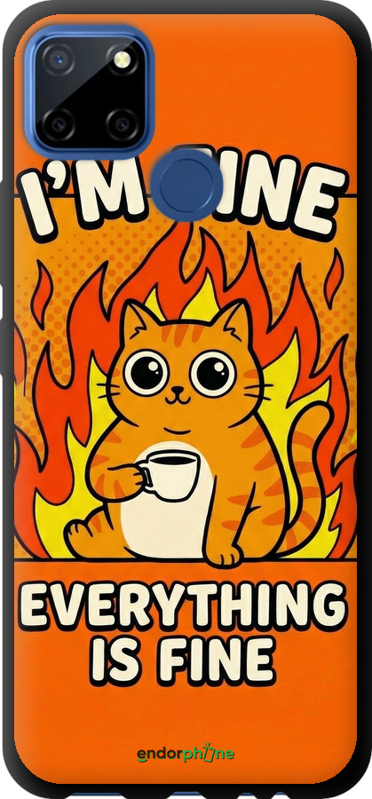 TPU чехол Funny Cat для Realme C12 - 6786b-2240 изображение 