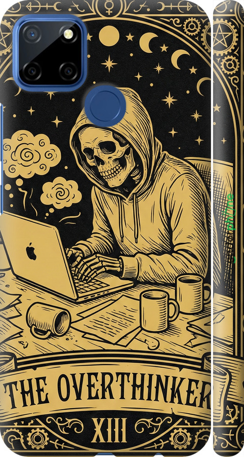 3D пластиковый матовый чехол The Overthinker для Realme 7i - 6774m-2486 изображение 