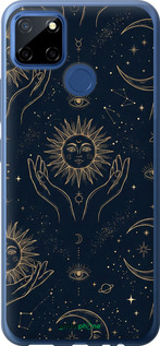 2D пластиковый чехол 'Celestial Harmony: Sun & Moon Gold Mystic Pattern' для Realme C12 изображение 11