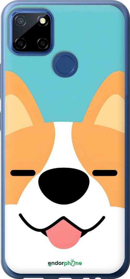 2D пластиковый чехол Корги для Realme C12 - 6280t-2240 изображение 