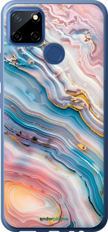 2D пластиковый чехол Мрамор красивый для Realme C12 - 6376t-2240 изображение 