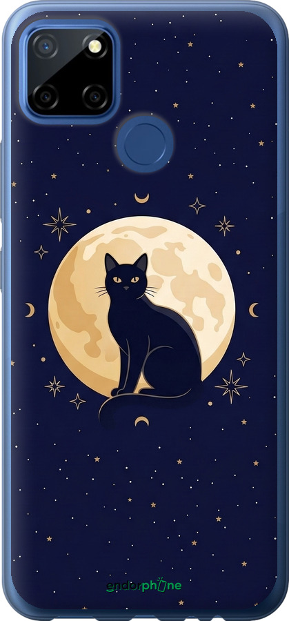 2D пластиковый чехол Cute Cat Celestial/Witchy для Realme 7i - 6787t-2486 изображение 