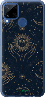 Силиконовый чехол 'Celestial Harmony: Sun & Moon Gold Mystic Pattern' для Realme C15 изображение 5