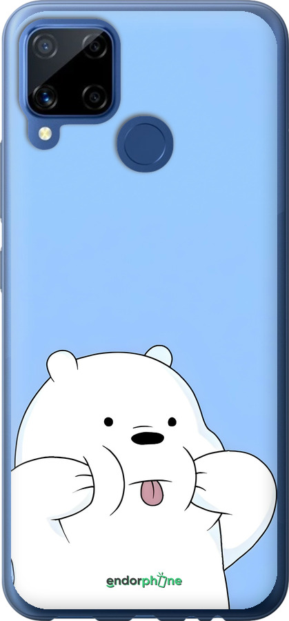 Силіконовий чехол Милий ведмедик для Realme C15 - 6357u-2063 изображение 