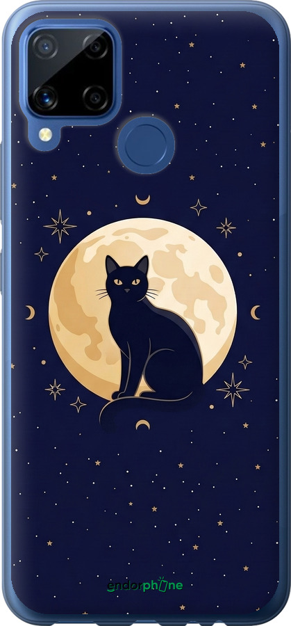 Силіконовий чехол Cute Cat Celestial/Witchy для Realme C15 - 6787u-2063 изображение 