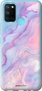 Силиконовый чехол Нежный мрамор для Realme C17 - 6310u-2121 изображение 