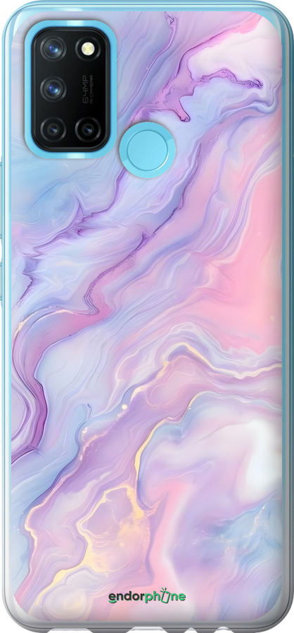 Силиконовый чехол Нежный мрамор для Realme C17 - 6310u-2121 изображение 