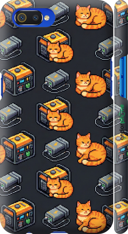 3D пластиковый матовый чехол Autonomous Zone для Realme C2 - 6771m-1852 изображение 