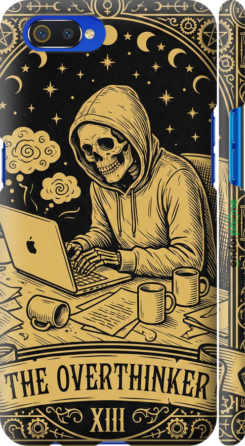 3D пластиковый матовый чехол The Overthinker для Realme C2 - 6774m-1852 изображение 