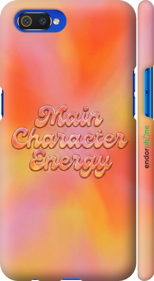 3D пластиковый матовый чехол Aura Gradient Main Character Energy Aesthetic Y2K для Realme C2 - 6783m-1852 изображение 