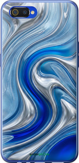 2D пластиковый чехол Liquid Chrome для Realme C2 - 6781t-1852 изображение 