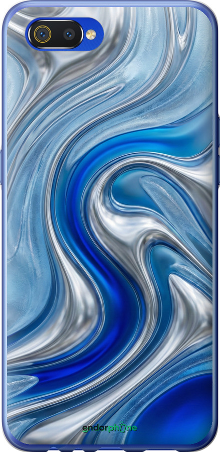 2D пластиковый чехол Liquid Chrome для Realme C2 - 6781t-1852 изображение 