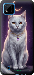 TPU чехол Mystic White Cat Gothic Dark Purple Gold для Realme C11 2021 - 6805b-2485 изображение 