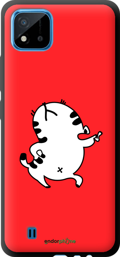 TPU чехол Котик для Realme C11 2021 - 4577b-2485 изображение 