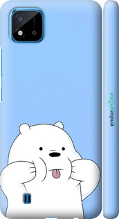 3D пластиковый матовый чехол Милый мишка для Realme C11 2021 - 6357m-2485 изображение 