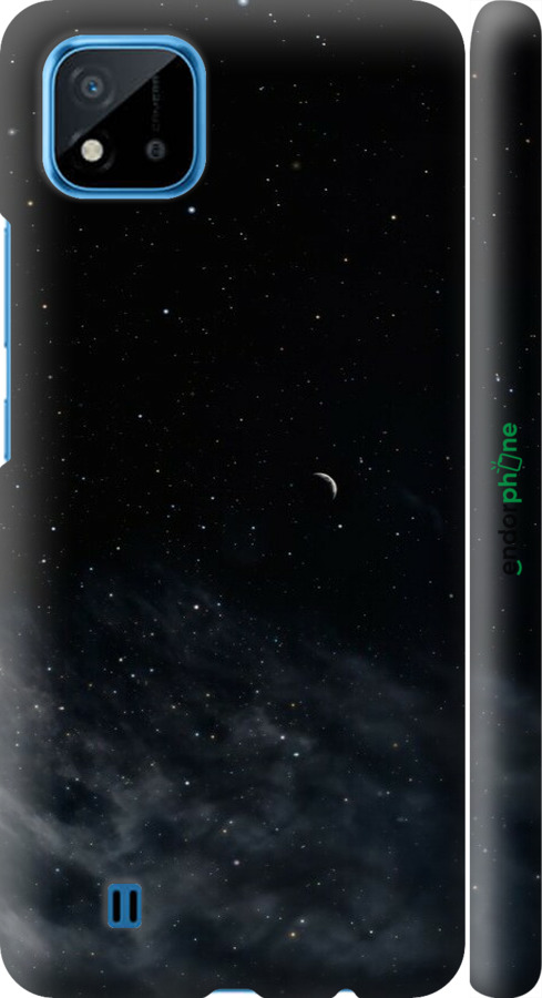 3D пластиковый матовый чехол Ночное небо для Realme C20A - 6451m-2416 изображение 
