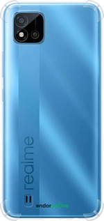 Силикон с усиленными углами чехол 'Прозрачный' для Realme C20A изображение 24