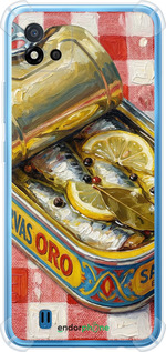 Силіконовий протиударний с посиленими кутами чехол Vintage Sardine Tin Phone для Realme C20A - 6772sp-2416 изображение 