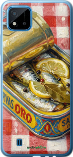 2D пластиковый чехол Vintage Sardine Tin Phone для Realme C20A - 6772t-2416 изображение 