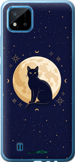2D пластиковый чехол Cute Cat Celestial/Witchy для Realme C20A - 6787t-2416 изображение 