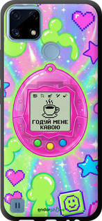 TPU чехол Y2K Aesthetic Retro Pet: Годуй мене кавою для Realme C21 - 6784b-2321 изображение 