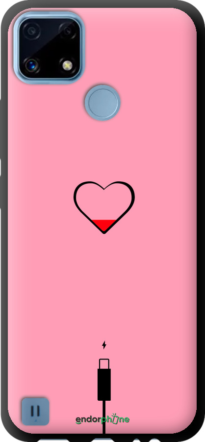 TPU чехол Підзарядка серця1 для Realme C21 - 4275b-2321 изображение 