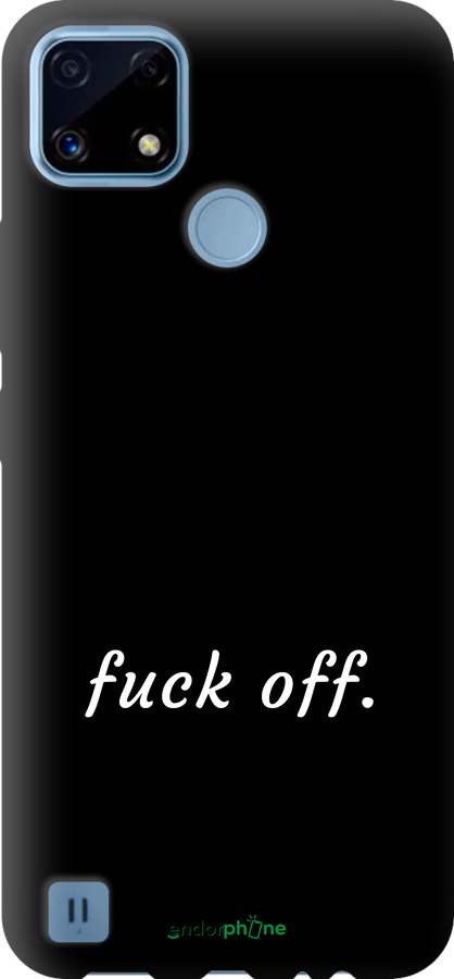 TPU чехол Fuck off для Realme C21 - 4731b-2321 изображение 