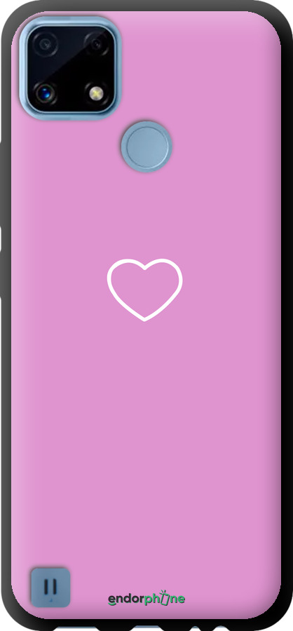 TPU чехол Сердце 2 для Realme C21 - 4863b-2321 изображение 