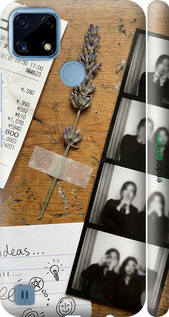 3D пластиковый матовый чехол 'Aesthetic Scrapbook Collage' для Realme C21 изображение 13