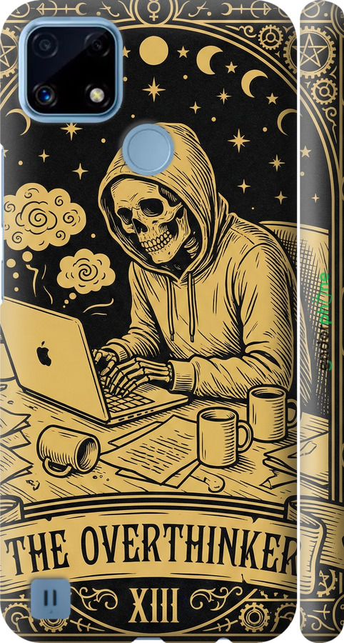 3D пластиковый матовый чехол The Overthinker для Realme C21 - 6774m-2321 изображение 