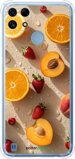 Силикон с усиленными углами чехол Фрукты 3 для Realme C21 - 6703sp-2321 изображение 