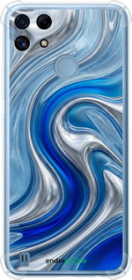 Силіконовий протиударний с посиленими кутами чехол Liquid Chrome для Realme C21 - 6781sp-2321 изображение 