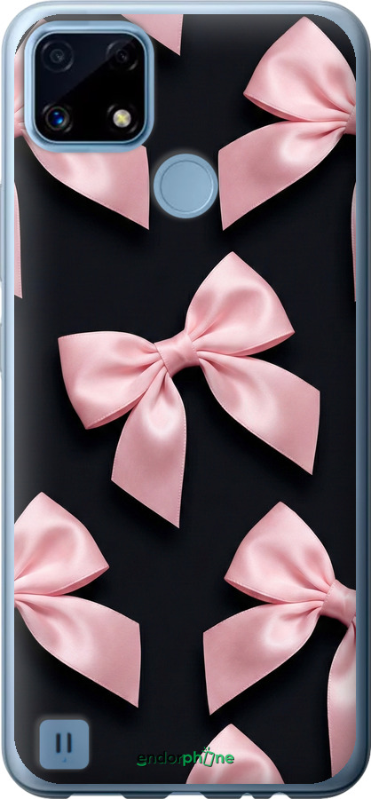 Силиконовый чехол Coquette Ribbons Dark Coquette для Realme C21 - 6767u-2321 изображение 
