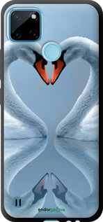 TPU чехол Лебеди для Realme C21Y - 6007b-2472 изображение 