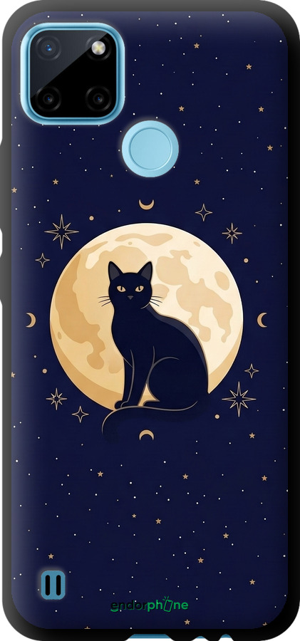 TPU чехол Cute Cat Celestial/Witchy для Realme C21Y - 6787b-2472 изображение 
