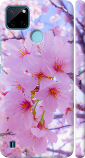 3D пластиковый матовый чехол Сакура для Realme C21Y - 6029m-2472 изображение 